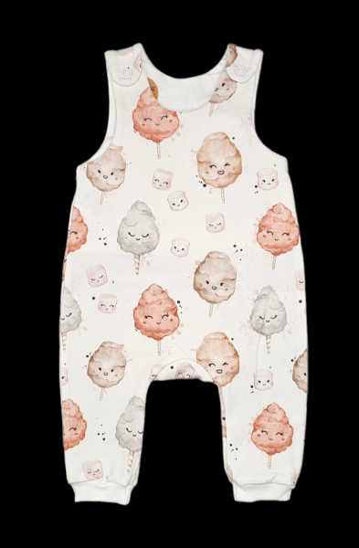 Handmade Strampler gr. 62 Zuckerwatte